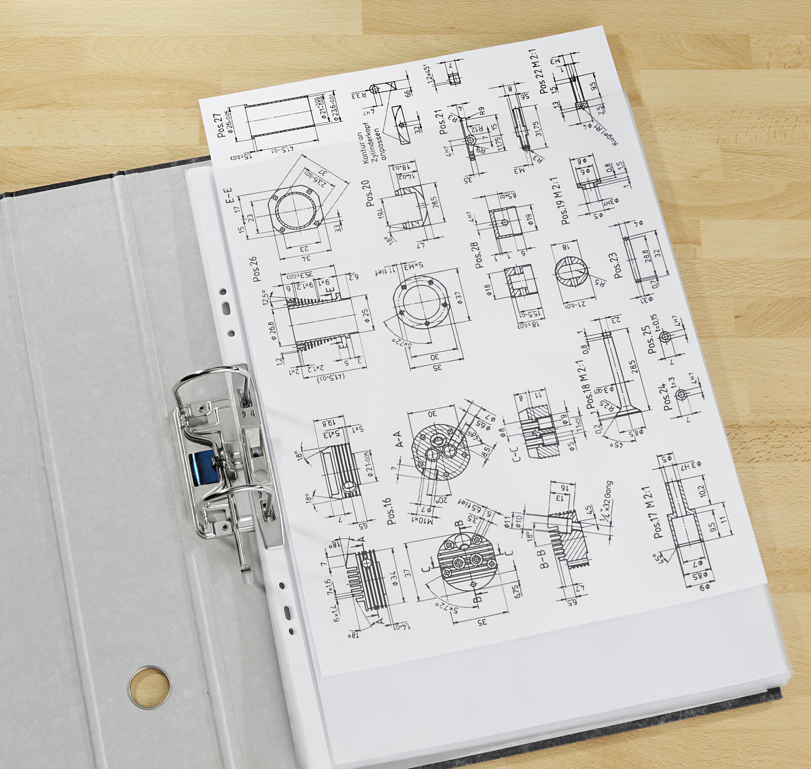 Lands Prospekthüllen A3 0.08 mm transparent (071-2345-007)