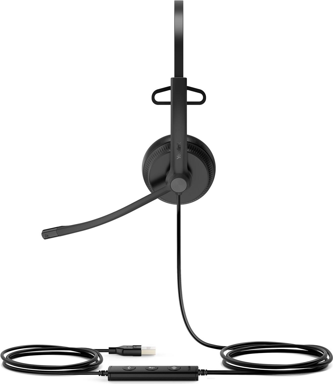 Yealink UH34 Mono On-Ear Headset USB Schwarz