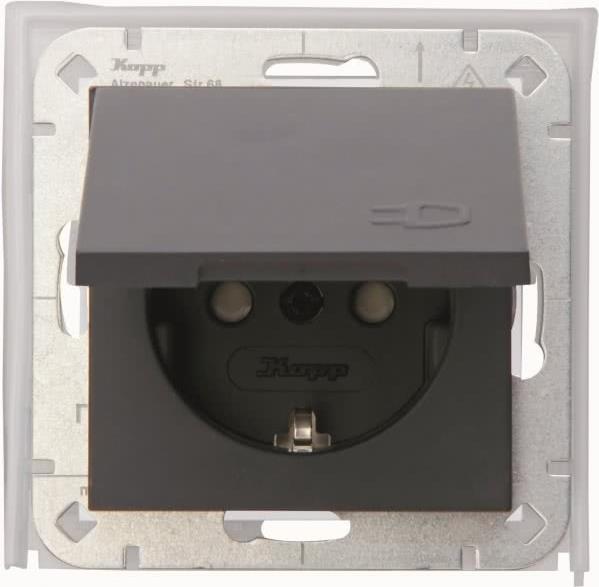 Schutzkontakt-Steckdose Anthrazit 954015008 (954015008)