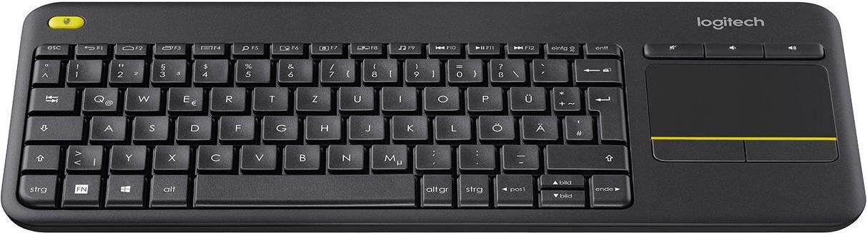 Logitech Wireless Touch Keyboard K400 Plus QWERTZ Deutsch Schwarz