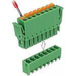 Delock Terminalblock Set für Platine 8 Pin 3,81 mm Rastermaß vertikal (65974)