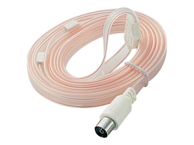 InLine Wurfantenne Dipol für UKW mit IEC-Kupplung 75 Ohm Weiß