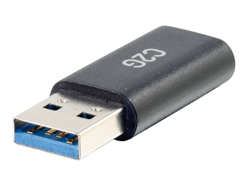 C2G USB-C auf USB-A Adapter SuperSpeed USB 3.0 5 Gbps Schwarz