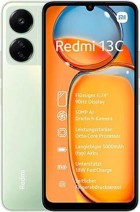 Xiaomi Redmi 13C 128GB, 4GB RAM, Clover Green