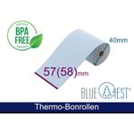 ARTDEV Thermorolle - 57(58) 40 12 (B/D(max.)/K) 19m, Blue4est® (Blau) Ökopapier (ADT573512-18m)