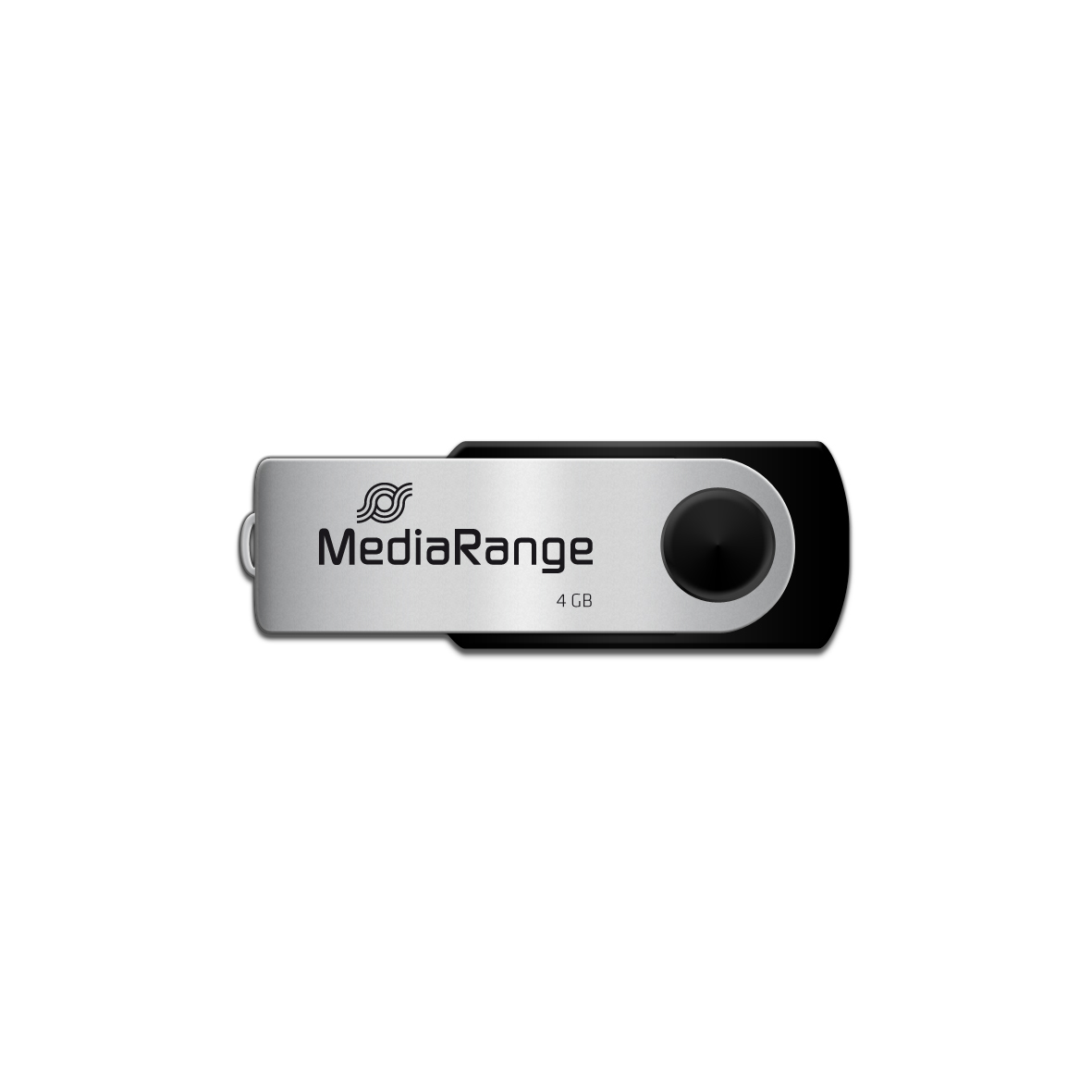 MediaRange USB Flexi-Drive USB-Stick 4 GB USB 2.0 Schwarz/Silber