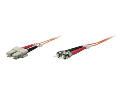 Intellinet LWL Duplex Patchkabel OM1, ST/SC, Multimode 62,5/125 µm, 1 m, Orange