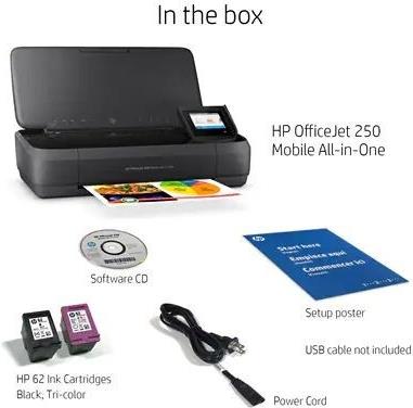 HP OfficeJet 250 Thermal Inkjet A4 4800 x 1200 DPI 10 Seiten pro Minute WLAN (CZ992A#670)