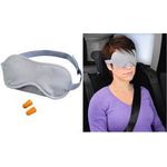 Hama Gepolsterte Schlafmaske mit zwei Ohrstöpseln, grau (00139514)