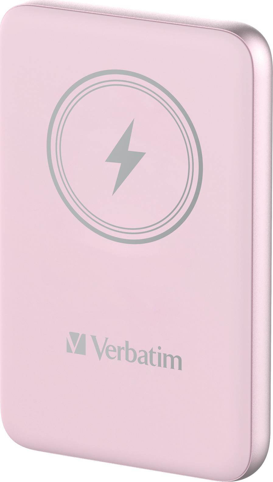 Verbatim Charge 'n' Go Lithium Polymer (LiPo) 10000 mAh Kabelloses Aufladen Pink (32248)