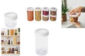 smartstore Trockenvorratsdose "Vision", rund, 1,45 L, weiß Dose transparent, weißer Deckel mit Sichtfenster, - 1 Stück (75110)