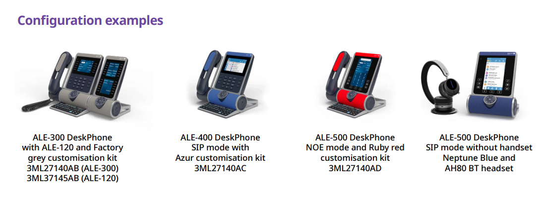 Alcatel-Lucent Enterprise ALE-300 VoIP-Deskphone Neptune Blue