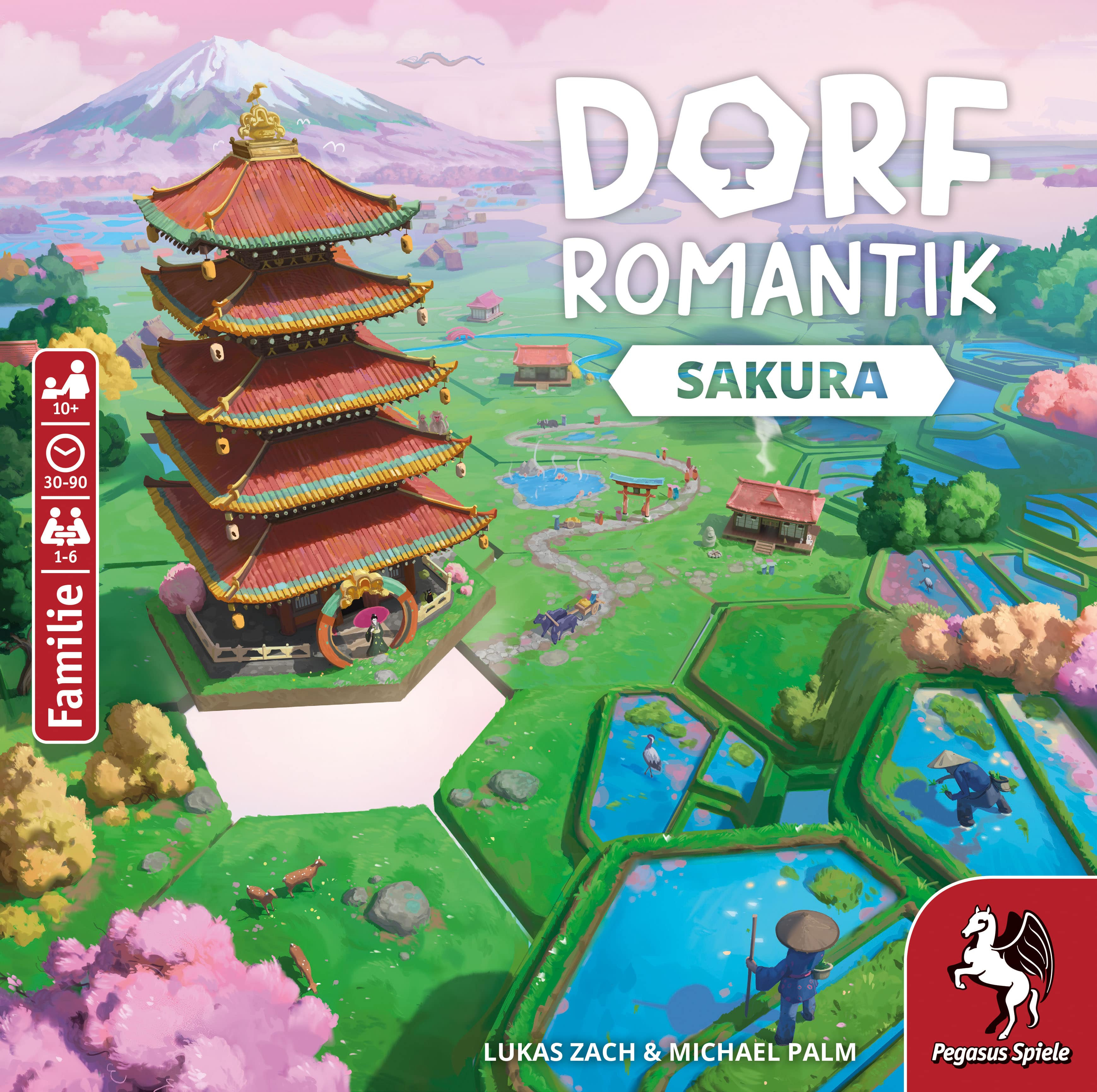 Pegasus Spiele Dorfromantik – Sakura Familienspiel 1–6 Spieler