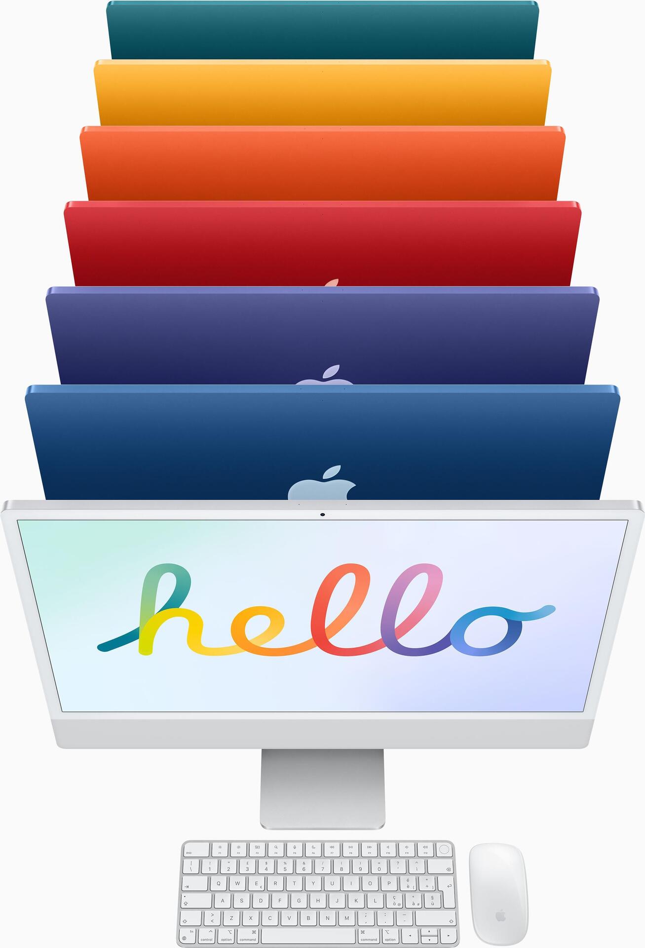 Apple iMac 61 cm (24" ) 4480 x 2520 Pixel Apple M 8 GB 512 GB SSD All-in-One-PC macOS Big Sur Wi-Fi 6 (802.11ax) Grün (MGPJ3D/A)