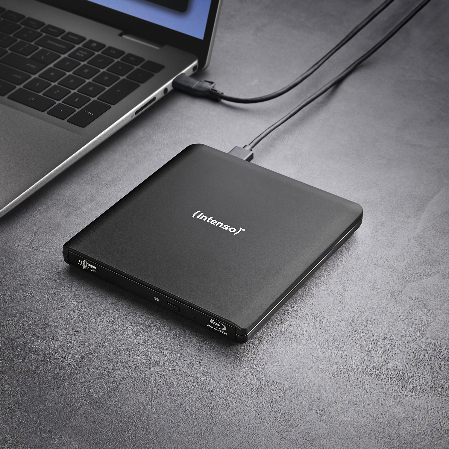 Intenso EOD 500BD Slim Externer Blu-ray Brenner USB 3.2 Gen 1 Schwarz