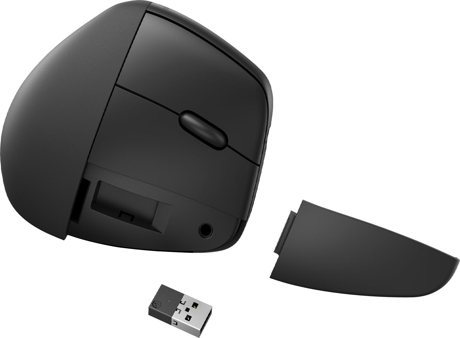 HP 925 Ergonomische vertikale Maus Schwarz