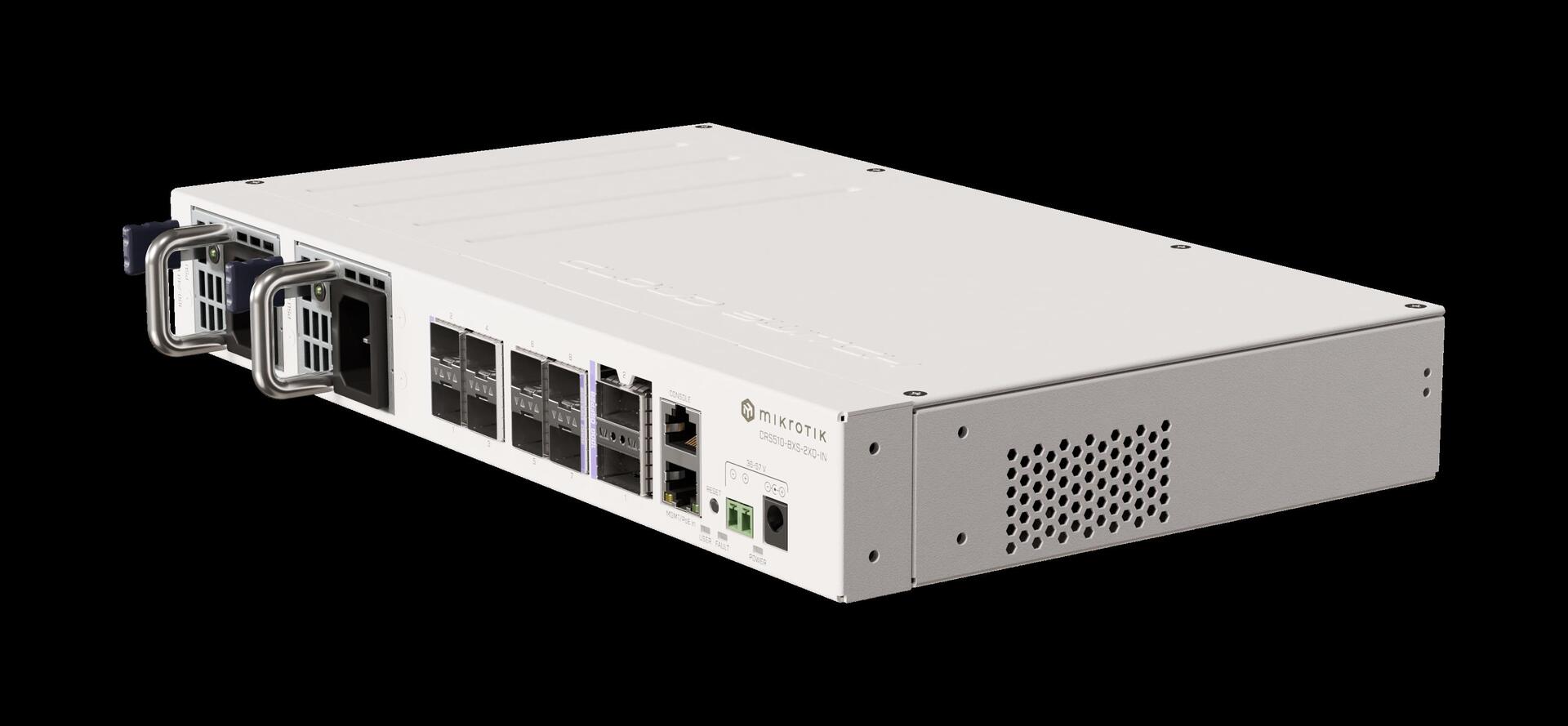 Mikrotik CRS510-8XS-2XQ-IN Netzwerk-Switch L3 Fast Ethernet (10/100) Power over Ethernet (PoE) Weiß (CRS510-8XS-2XQ-IN)