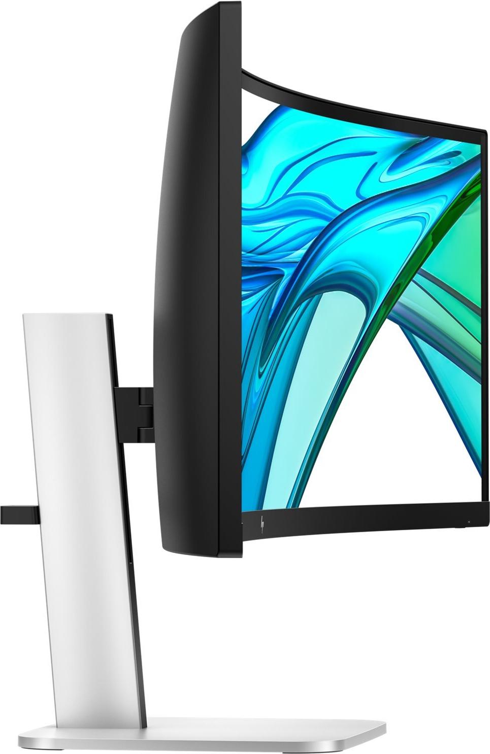 HP Series 5 Pro 549pm 49" DQHD Curved Conferencing Monitor 165 Hz Schwarz Silber