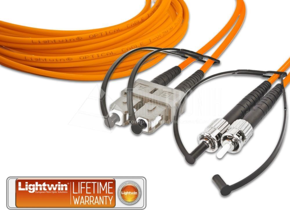 Lightwin High Quality Duplex LWL Patchkabel, MM OM1, SC - ST LWL Patchkabel (LDP-62 SC-ST 10.0)
