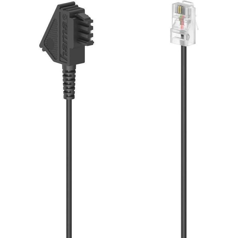 Hama DSL-Box-Kabel, TAE-F-Stecker Modular-Stecker 8p2c, 10 m 