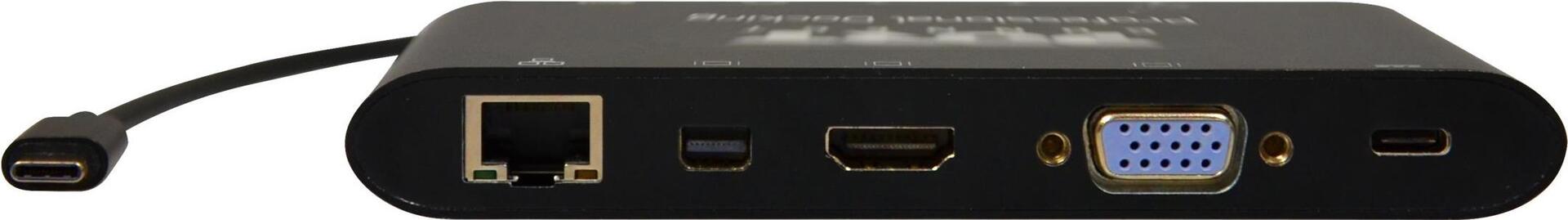 Port Designs PORT connect TRAVEL 1X4K ++ Dockingstation Schwarz