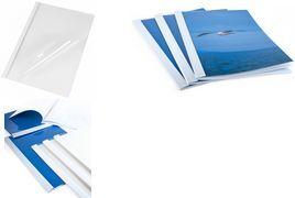 pavo Thermobindemappe, glänzend, DIN A4, 15 mm, weiß Rückseite: glänzender Karton, Vorderseite: transparentes - 1 Stück (8036028)