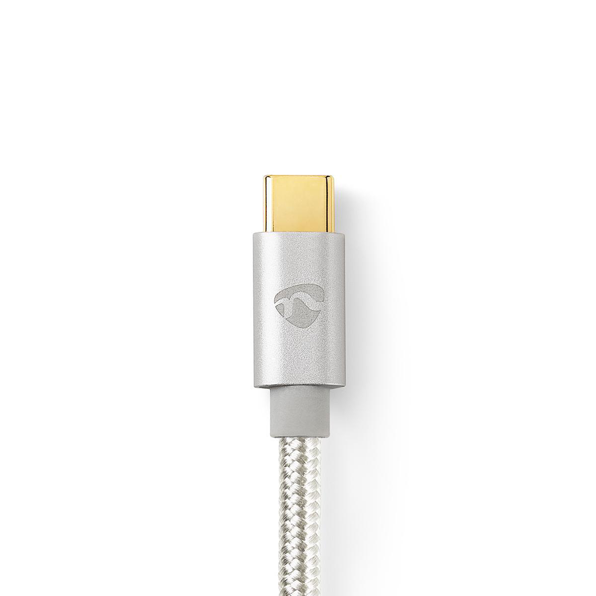 Nedis CCTB64700AL10 USB-C Kabel 1 m Aluminium