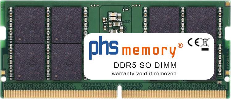 PHS-memory 32GB RAM Speicher kompatibel mit Asus V16 V3607VU-RP229 DDR5 SO DIMM 5600MHz PC5-44800S (SP596316)