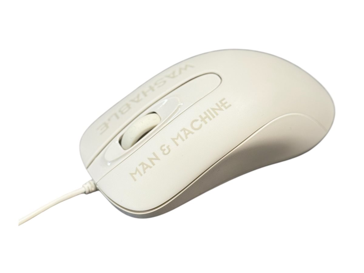 Man & Machine C Mouse Maus USB Typ-A Laser 1000 DPI Weiß
