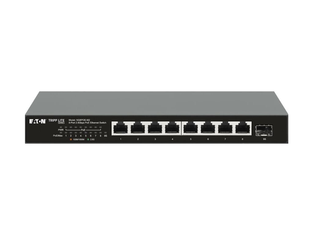 Eaton Tripp Lite series NG8POE-M2 8-Port 2.5G PoE+ Unmanaged Switch Schwarz