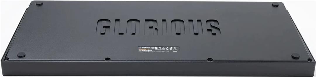 Glorious GMMK Pro 75% Barebone ISO Tastatur mit Drehgeber, RGB-Beleuchtung, USB-C, Schieferschwarz