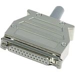 Harting D-SUB Gehäuse Polzahl: 37 Kunststoff, metallisiert 180 ° Silber 09 67 037 0453 1 St. (09 67 037 0453)