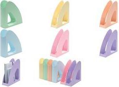 HAN Stehsammler Re-LOOP, DIN A4, Öko-Kunststoff, pastelllila 100% PIR Kunststoff Rezyklat, für Formate bis DIN C4, - 6 Stück (16218-887)