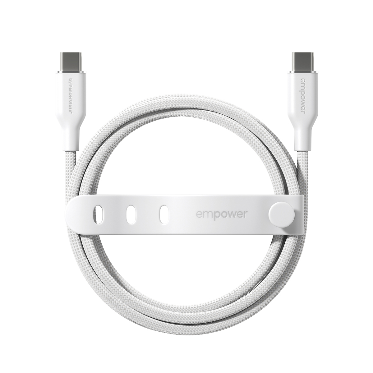 PanzerGlass empower by PanzerGlass Racing 60W USB-C zu USB-C Kabel 1.2 m Silver White