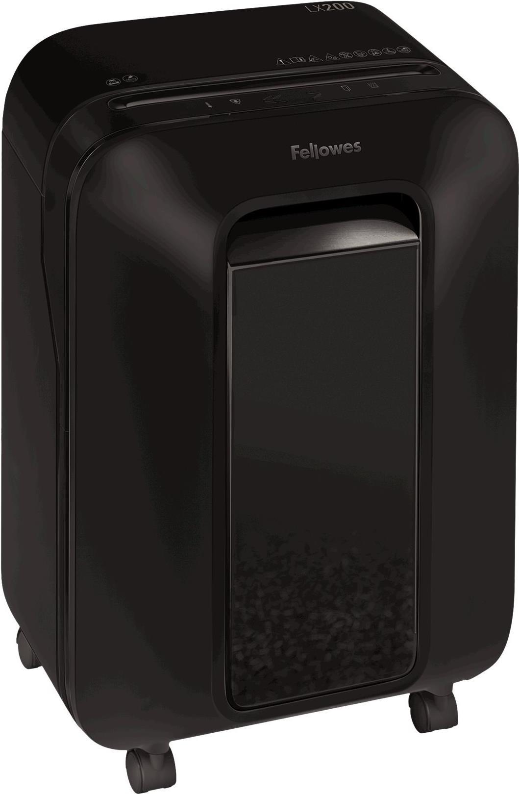 Fellowes Powershred LX200 Aktenvernichter Mini-Cut 12 Blätter Schwarz