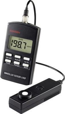 GOSSEN MAVOLUX 5032 B USB Lux-Meter, Beleuchtungsmessgerät, Helligkeitsmesser 0.01 - 199900 lx (F503