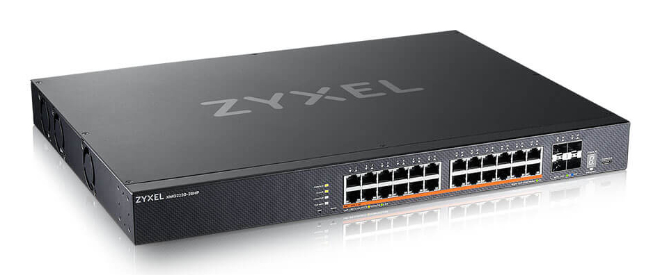 Zyxel XMG2230-28HP Managed Layer 3 Switch 28-Port PoE++ 200 Gbps Schwarz