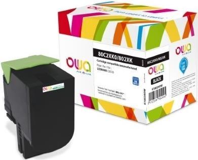 OWA Toner K18029OW ersetzt LEXMARK 80C0X10, schwarz Farbe: schwarz, Kapazität: ca. 8.000 Seiten - 1 Stück
