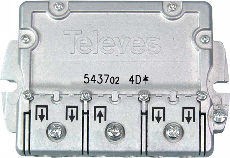 Televes 543702 Kabelspalter oder -kombinator Kabelsplitter Edelstahl (EFV4)