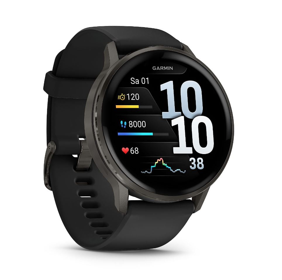Garmin Venu 4 45mm Slate Smartwatch AMOLED 1,4" GPS Herzfrequenz WLAN
