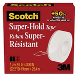 Scotch Klebefilm Super-Hold 700K, 19 mm x 25,4 m, Karton kristallklar, leichtes abrollen, Kerndurchmesser: 25 mm, - 1 Stück (700K-EU)