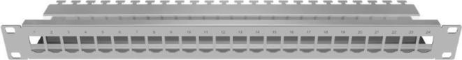 EasyLan fixLink D* 1HE 19" CKVFD0124E 24x Modul Edelstahl 1 (CKVFD0124E)