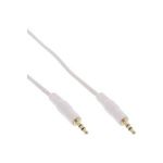InLine® Klinke Kabel, 3,5mm St/St, Stereo, weiß/gold, 3m (99938W)