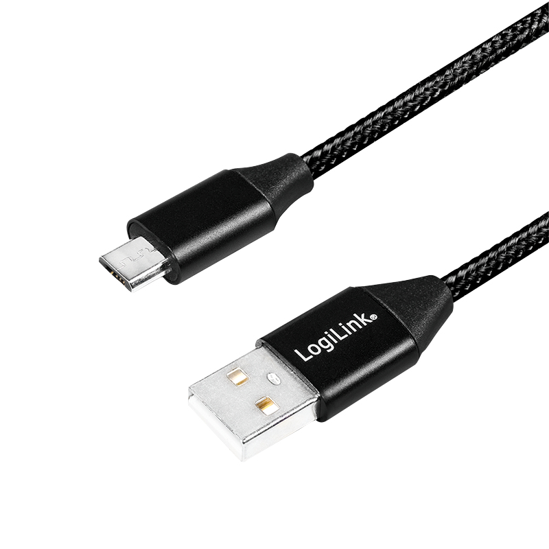 LogiLink CU0143 USB-Kabel USB A auf Micro-USB B USB 2.0 30 cm Schwarz