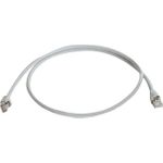 Telegärtner Patchkabel CAT 6A, grau, 2,0 m MP8 FS 500 S/FTP 4x2xAWG27/7, LSZH, grau, 1:1 (L00001A0084)