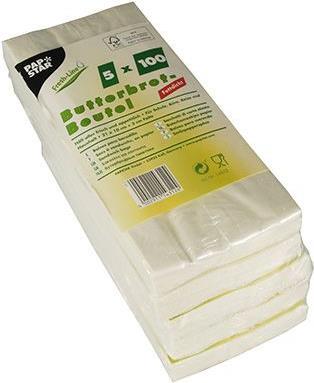 Papstar 14312 Aufbewahrungsbeutel für Lebensmittel Weiß 500 Stück(e) (14312)