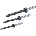 Wolfcraft 2730000 Holz-Spiralbohrer-Set 3teilig 6 mm, 8 mm, 10 mm Zylinderschaft 1 Set