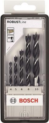Bosch Holzspiralbohrer-Set Robust Line, 5-teilig, 4 - 10 mm (2607010527)