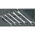 GEDORE Doppelringschlüssel-Satz, offen, in 1/3 ES-Modul (1731157)