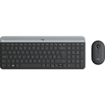 Logitech Slim Wireless Combo MK470 Tastatur RF Wireless QWERTY US International Graphit (920-009204)